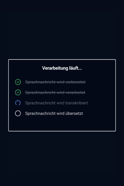 Processing Status